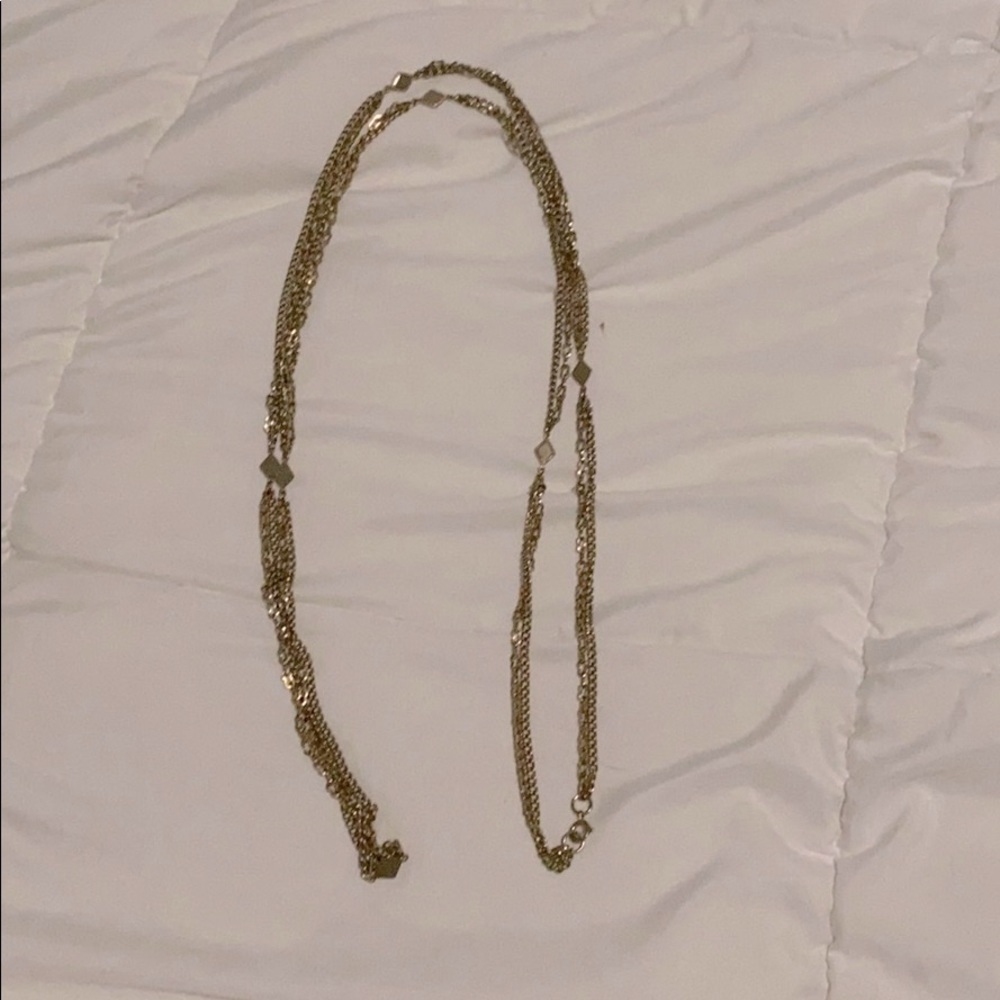 Gold statement necklace